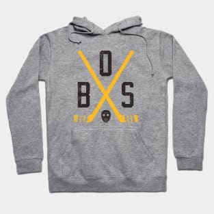 BOS Retro Sticks - White Hoodie